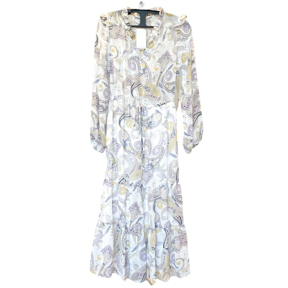 JULIA JORDAN Printed Chiffon Midi Dress - NWT - Size 4 - Picture 4 of 6